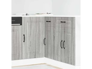 Meuble de rangement, armoire de cuisine kalmar sonoma gris bois d'ingénierie shl7580