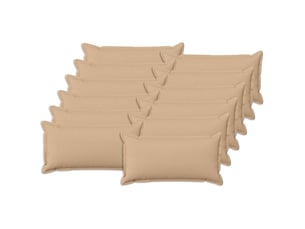 Lot de 12 coussins avec oreiller, coussins décoratifs houten crème lin synthétique cf51011