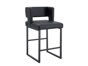 tabouret de bar  <strong>HAUSS SPOLE</strong>  - noir hauteur d'assise 91.4 cm vendu Par paire