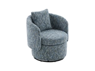 Fauteuil fixe pivotant <strong>HAUSS SPOLE</strong> <strong></strong> Tissu bleu vendu A l'unité