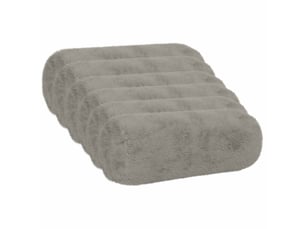 Lot de 6 housses de coussin heerlen gris clair ø 15 x 40 cm cf49631