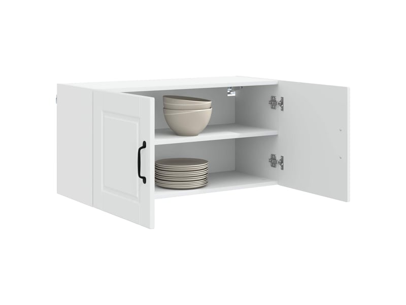 Meuble mural de cuisine, armoire de cuisine blanc 80x31x40cm bois d'ingénierie shl4788 - Conforama C