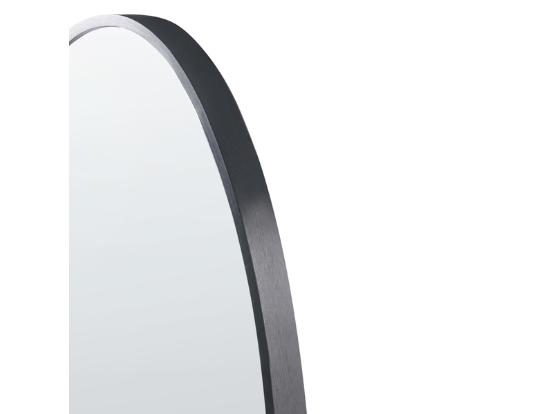 Miroir salins 47 cm 160 cm métal noir  - Conforama E