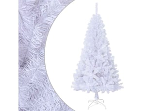 Sapin de noël, arbre de noël artificiel avec branches épaisses blanc 150cm pvc