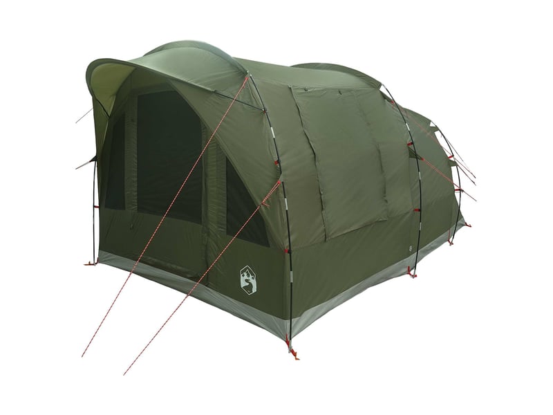  Tente tunnel, tente de camping 3 personne vert olive polyester et acier  - Conforama C