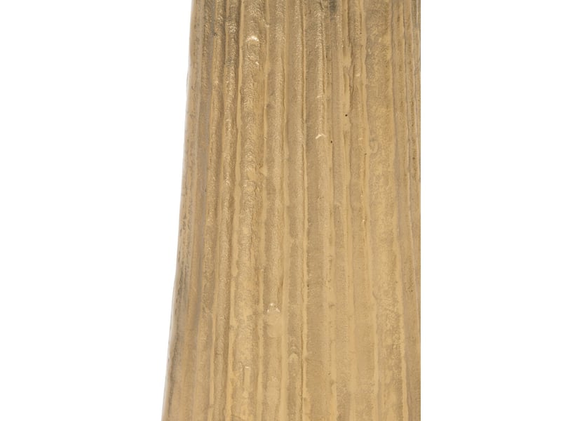  Vase strié design hedda 48cm doré  - Conforama B