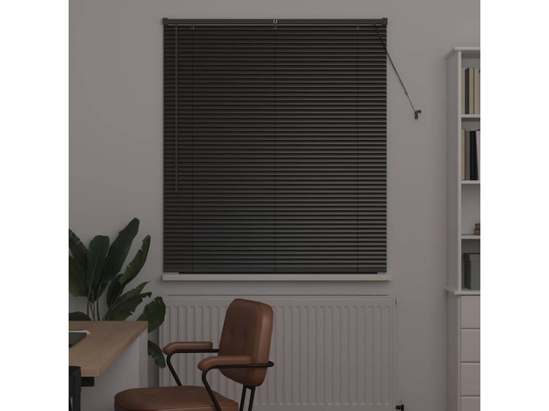  Store vénitien, store de fenêtre noir 130 x 110 cm 25 mm aluminium cf48065  - Conforama C