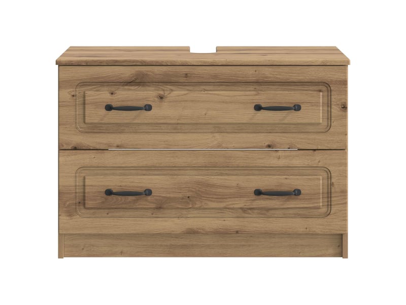 Meuble sous lavabo de salle de bain utrecht chêne artisanal cf64929  - Conforama D