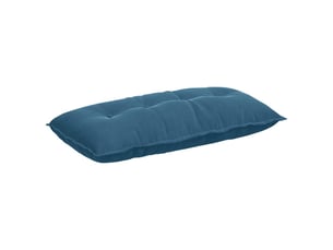 Coussin de dos, coussin de dossier bleu 100 x 50 cm tissu en velours côtelé cf54505