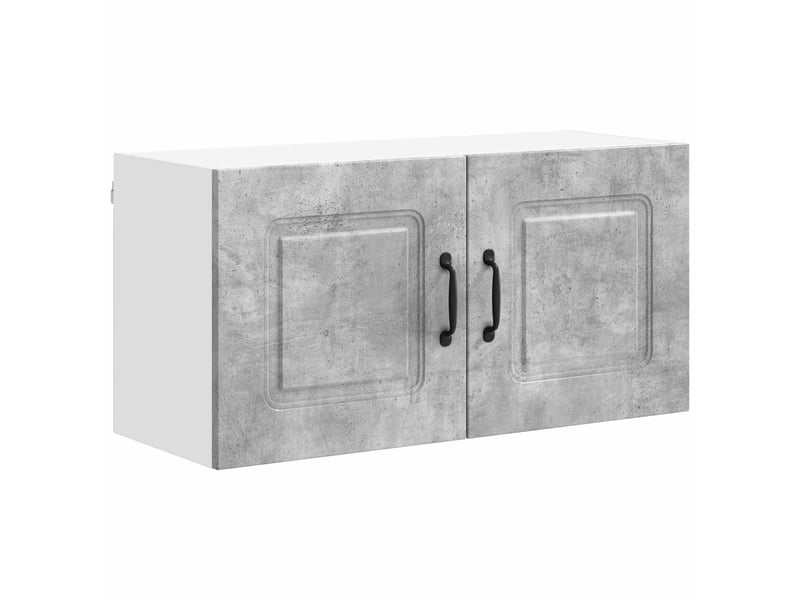  Meuble mural de cuisine | armoire de cuisine gris béton 80x31x40cm shl4818  - Conforama A