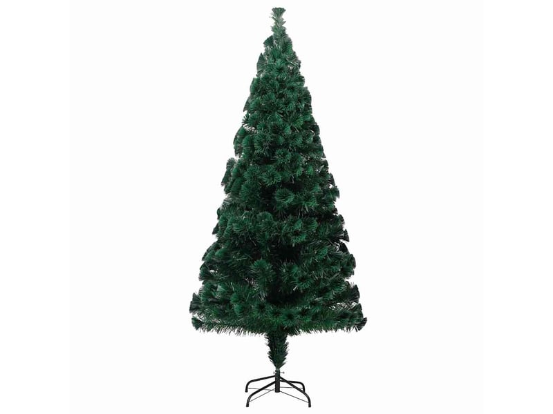  Sapin de noël - arbre de noël artificiel avec support vert 210 cm fibre optique  - Conforama D