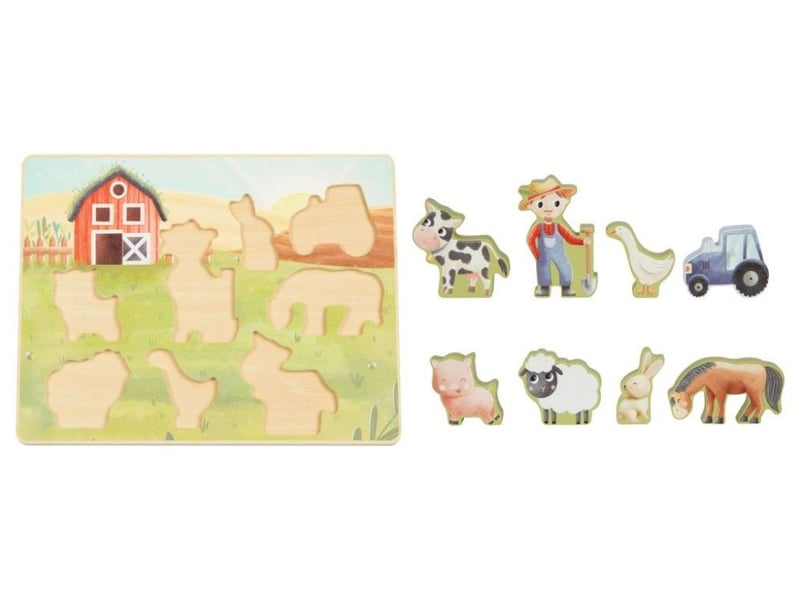 Puzzle encastrement en bois ferme EN1570 - Conforama B