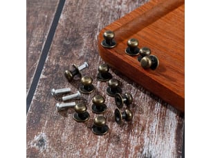 Jeu de 36 mini boutons métalliques vintage, tireurs ronds pour tiroirs, valises, cuisine et commodes