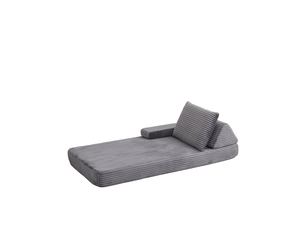 Canapé droit fixe <strong></strong> <strong></strong> 1 place Tissu gris