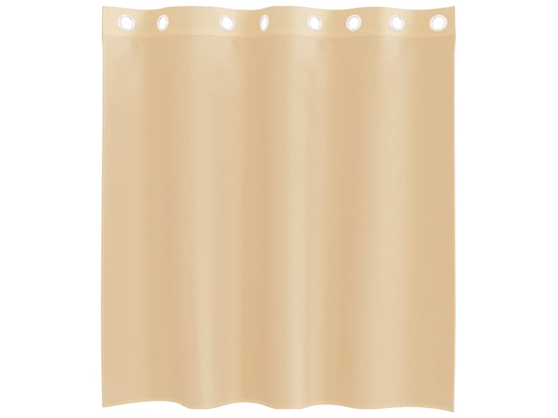  Lot de 2 rideaux en voile, voilages avec œillets sable cf44413  - Conforama D