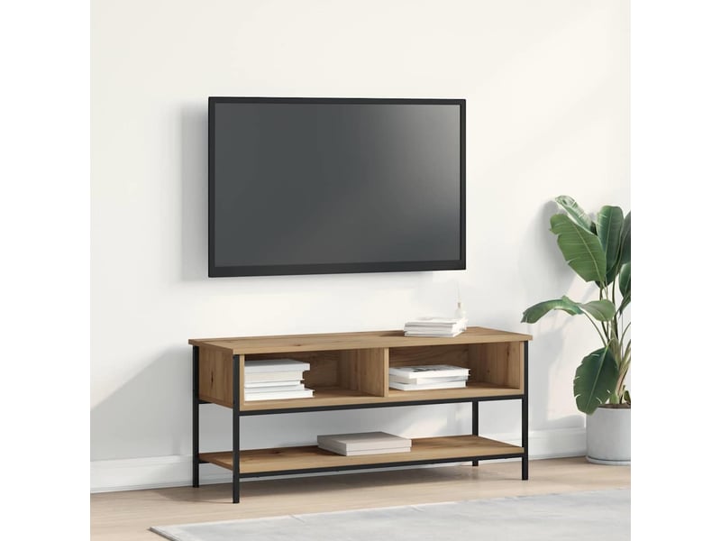  Ensemble meuble tv - banc tv - meuble de rangement 100 x 35 x 45 cm chêne artisanal  - Conforama B