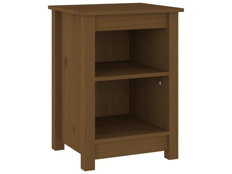  Table de chevet - cabinet de chevet - table de nuit marron miel 40x35x55 cm bois de pin solide  - Conforama A