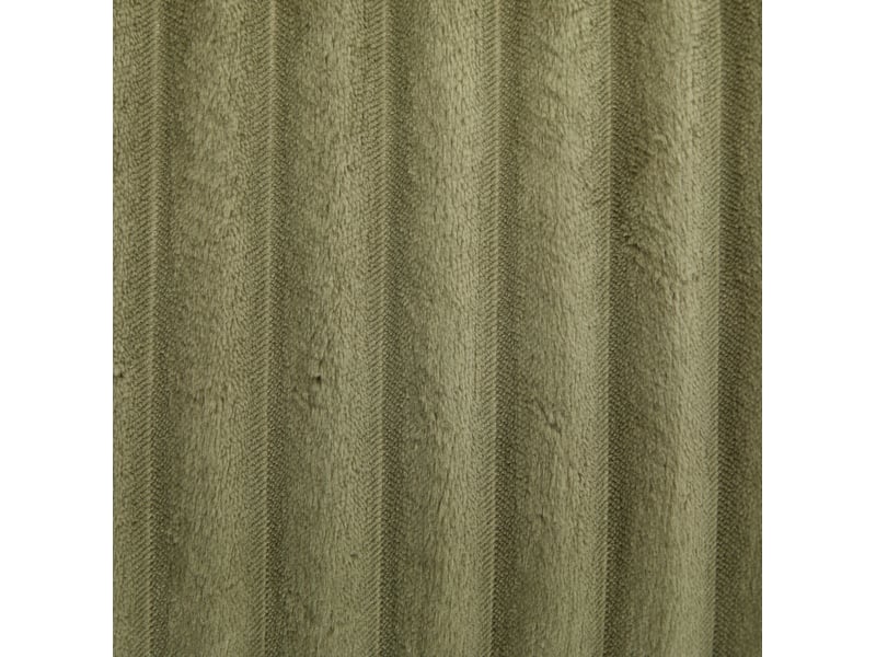  Fauteuil relax rond avec repose-pieds en velours côtelé vert émeraude, 5 coussins pour vos moments de détente  - Conforama D