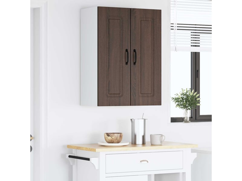  Meuble mural de cuisine | armoire de cuisine 2 pcs chêne brun shl9773  - Conforama D