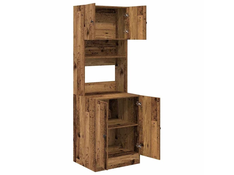  Buffet de cuisine, buffet haut bois ancien 60x50x180cm  - Conforama E