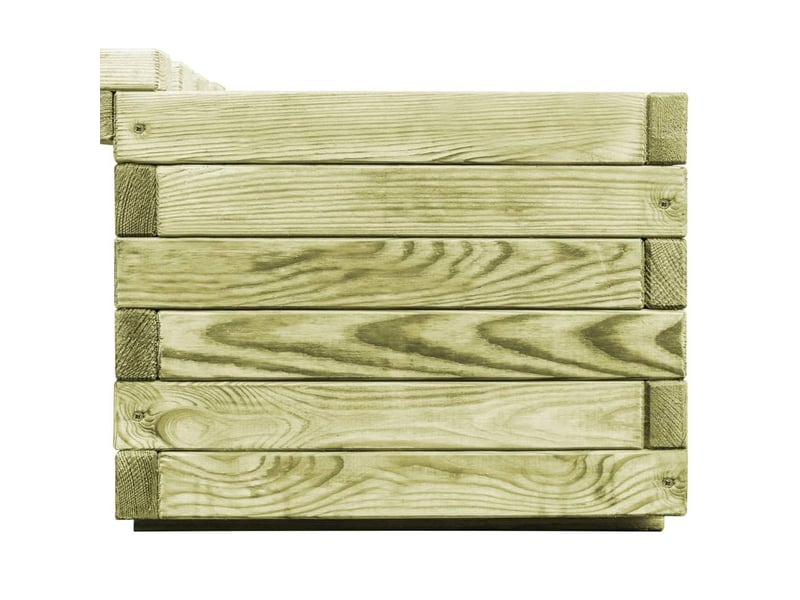  Banc de jardin à jardinières bois de pin imprégné 02_0001366  - Conforama E
