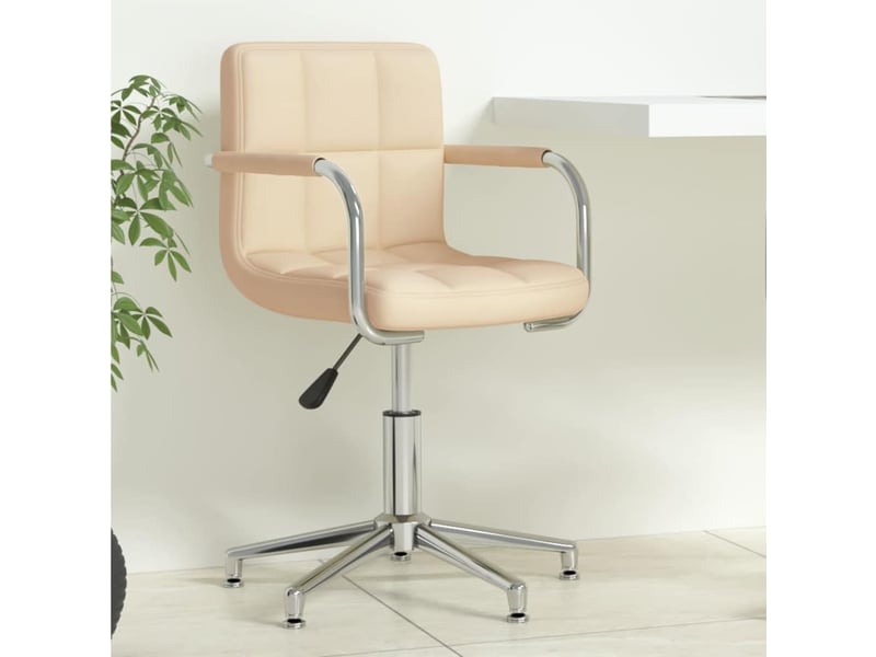  Chaise de bureau, chaise pivotante crème tissu cf27351  - Conforama B