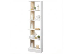 Bibliotheque coloris  bicolore 5 étagère(s) WISHDOR  - 21 cm x 170 cm