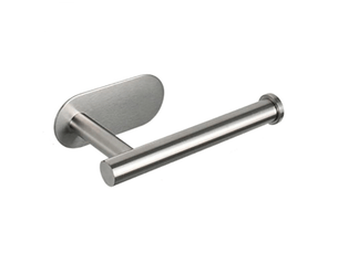 Porte-rouleau de toilette adhésif en acier inoxydable - support pour papier toilette sans percolation - accessoire de salle de bain moderne