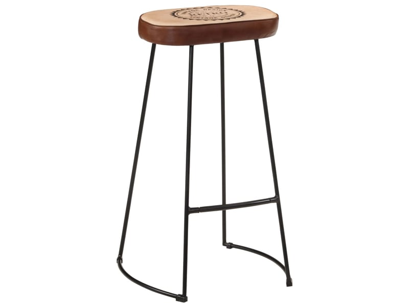  Lot de 2 tabouret de bar, chaise de bar marron foncé 44x37,5x78 cm  - Conforama A