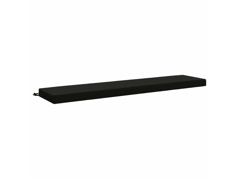 Coussin de banc, coussin d'assise, coussin de canapé soest 100 % polyester noir 180 x 40 x 8 cm cf53438 - Conforama A