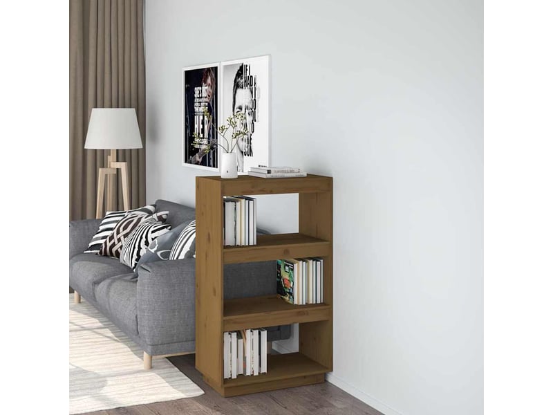  Bibliothèque, séparateur de pièce marron miel 60x35x103 cm pin  - Conforama B