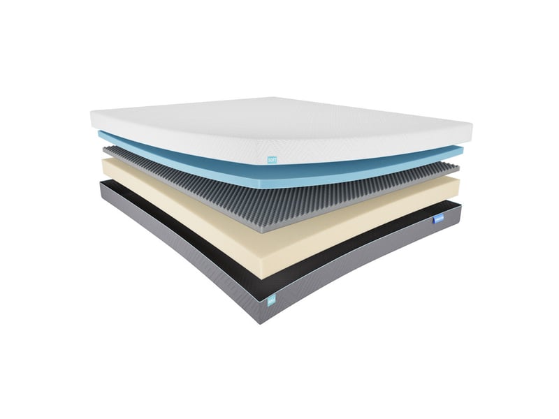  Chicasa 140x200 matelas mémoire,épaisseur 21cm,7 zones de confort,réversible ultra respirant,couvercle extérieur amovible 7 zones de confort - Conforama A