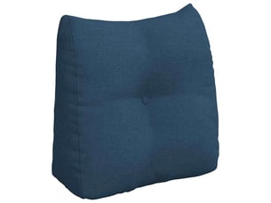 Coussin de dos, coussin de dossier bleu 45 x 24 x 50 cm tissu cf54525