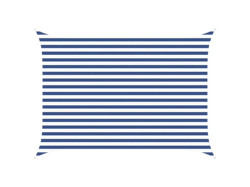  Voile d'ombre - voile d'ombrage - voile parasol bleu et blanc 2,5 x 3,5 m 100 % polyester oxford  - Conforama A