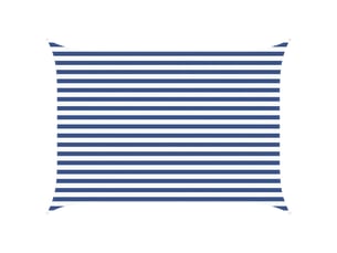Voile d'ombre - voile d'ombrage - voile parasol bleu et blanc 2,5 x 3,5 m 100 % polyester oxford