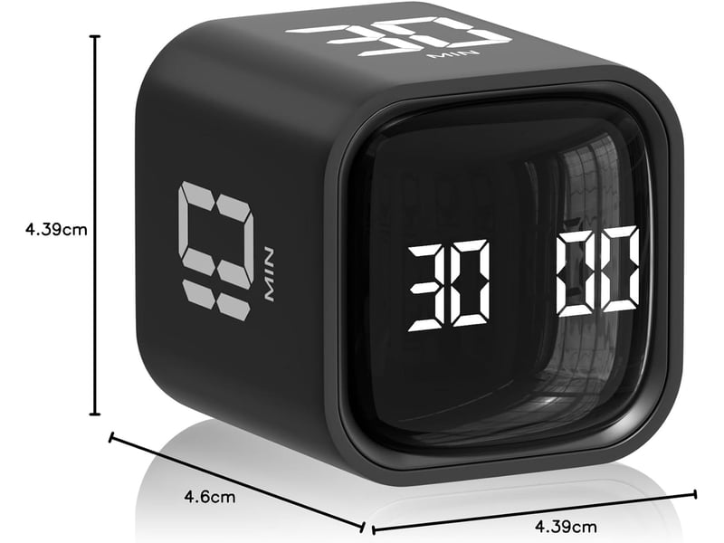  Minuteur de productivité de bureau minutes et compte à rebours personnalisé, minuterie visuelle réglable et silencieuse none - Conforama E