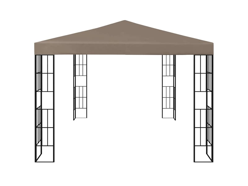  Tonnelle avec guirlande lumineuse à led 4x3 m taupe cf62471  - Conforama E