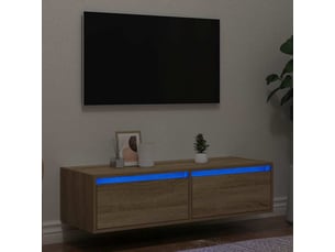 Meuble tv coloris marron 100 cm <strong></strong> <strong></strong>