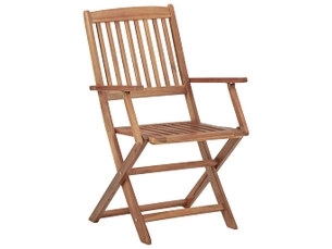 Lot de 2 chaises pliables | chaise d'extérieur bois d'acacia solide shl9839