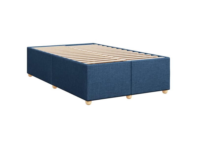  Lit double- lit adulte -  cadre de lit sans matelas bleu 120x190 cm tissu  - Conforama B