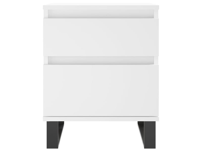  Table de chevet - cabinet de chevet - table de nuit blanc 40x35x50 cm bois d’ingénierie  - Conforama D
