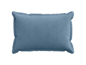 Lot de 6 housses de coussin houten bleu 50 x 70 cm velours côtelé cf49797