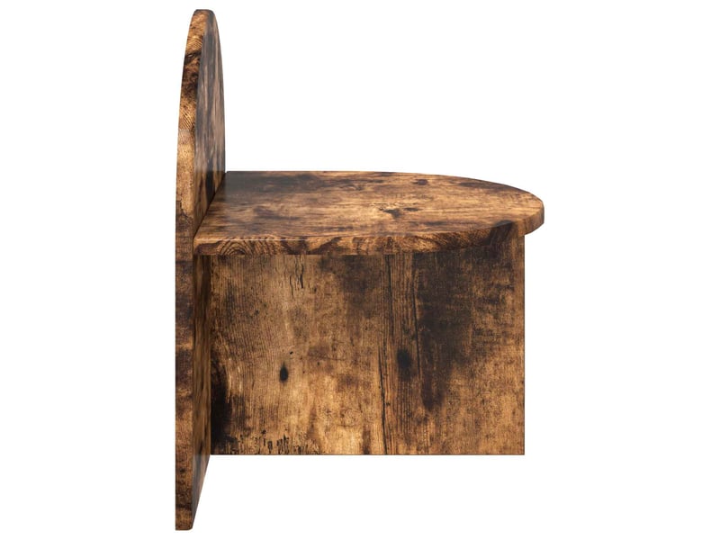 Table de chevet - cabinet de chevet - table de nuit chêne fumé 40 x 35,5 x 45,5 cm - Conforama D