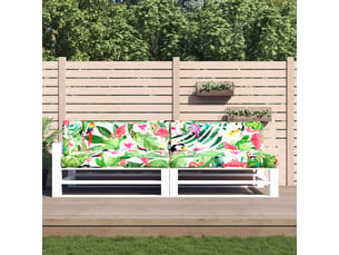 Lot de 5 coussins de palette, coussins de canapé multicolore tissu cf59742