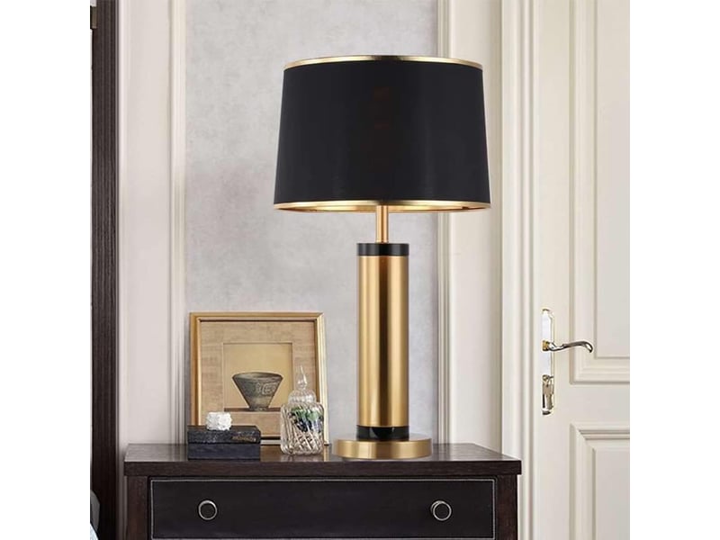  Lampe de table à douille e27 lampe de chevet créative (ampoule non fournie)  - Conforama D