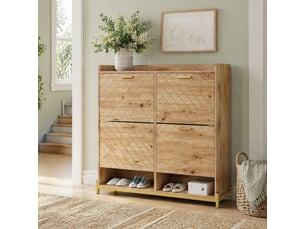 Buffet 4 porte(s) DESMIU 4071298131130 - 108.5 cm coloris naturel