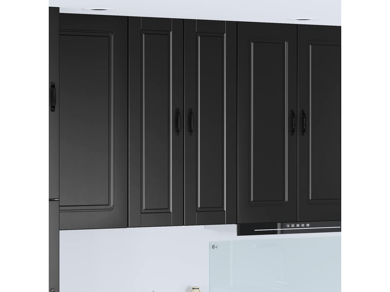 Meuble mural de cuisine, armoire de cuisine noir 30x31x100cm bois d'ingénierie shl4750 - Conforama B