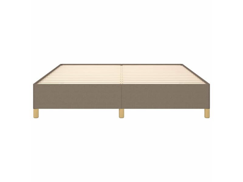  Lit double- lit adulte -  cadre de lit sans matelas taupe 180x200 cm tissu  - Conforama D