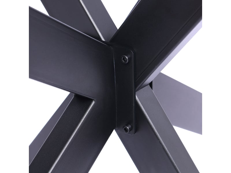 Pieds design biloxi en acier pour table à manger style industriel forme araignée , noir /m  - Conforama C