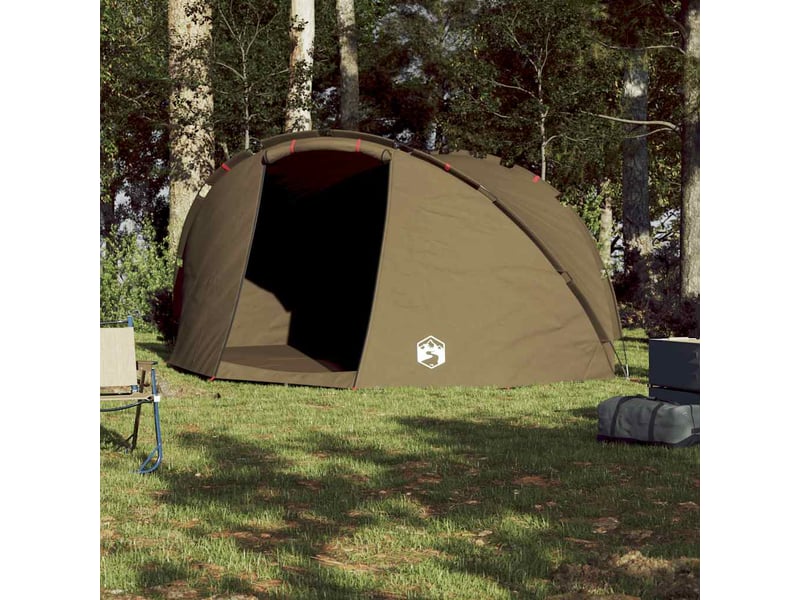  Tente de pêche, tente de camping 5 personnes vert olive imperméable shl6446  - Conforama C